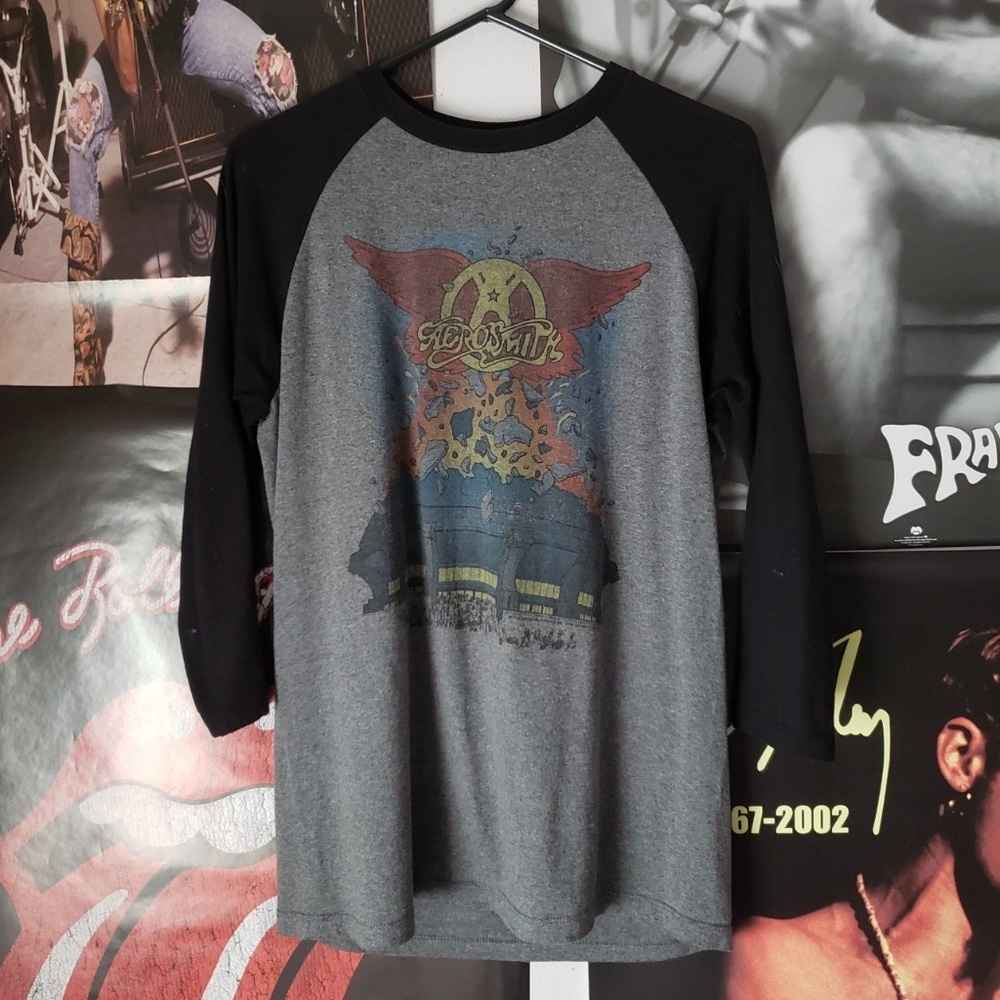Aerosmith Vintage 1984 Faded Baseball Tee